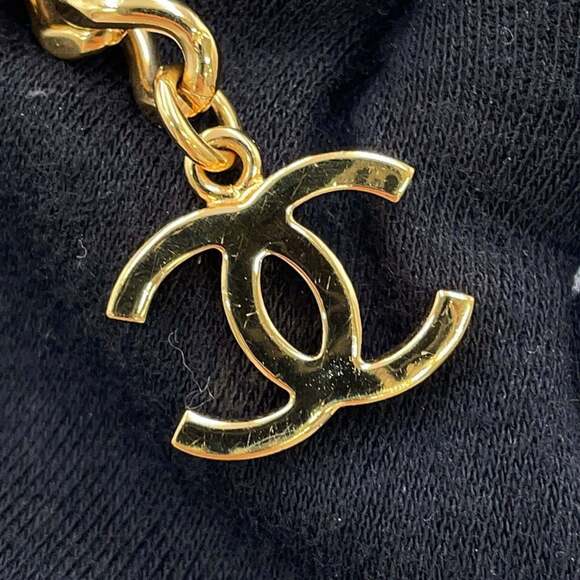 Chanel Chain Belt Coco Mark Leather Metal B24C CHANEL Black - Picture 9 of 14